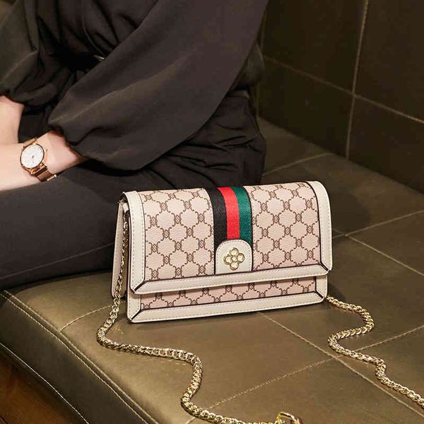 

75% off luggage factory wholesale summer bag women's net red trend small square single shoulder messenger bag chain, Black;red