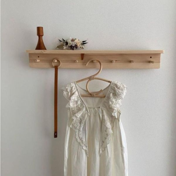 

rattan clothes hanger style kids organizer rack children room decoration for clothing hangers & racks