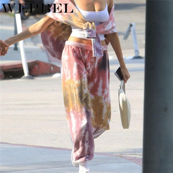 

women's tracksuits wepbel printing jogging suit tie-dye two pieces set sweatsuit women sets pullover hoodies elastic pants outfit trac, Gray