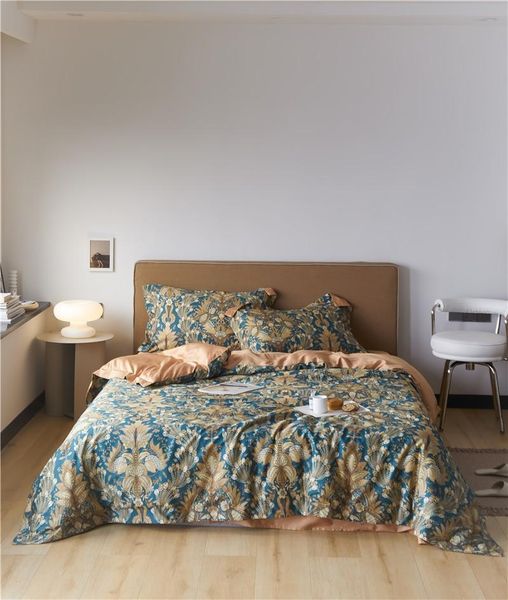 

bedding sets vibrant leaves boho duvet cover twin full  long staple cotton set silky soft breathable easy care bed sheet