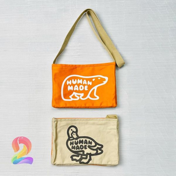 

backpack human made bag contrast color design canvas men women colorblock polar bear duck messenger