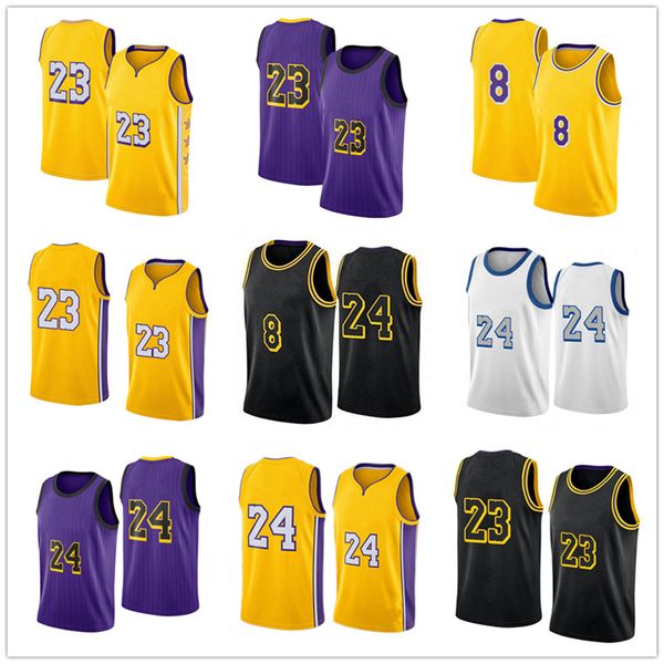 

2021 los angeleses lakers basketball jersey mamba anthony kyle davis kuzma james city basketball edition jersey, Black;red