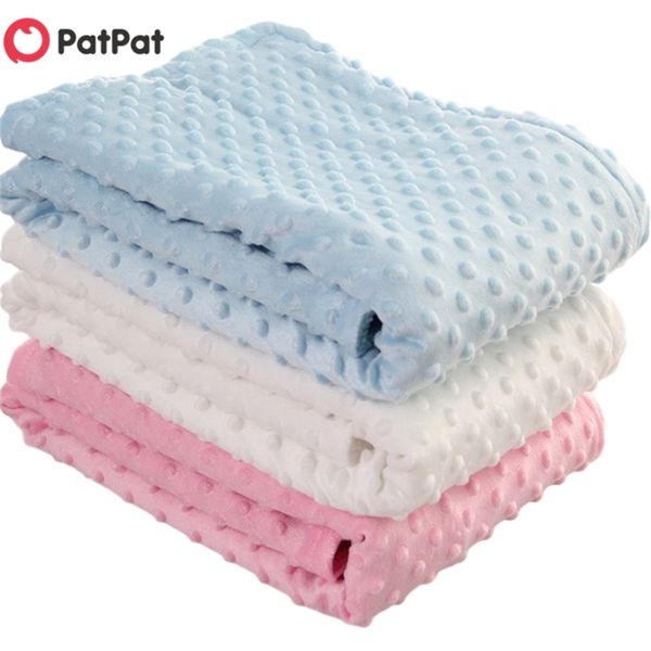 

arrival dotted fleece-lining swaddling born soft bedding for 210528