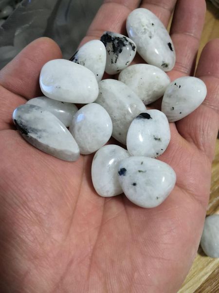 

decorative objects & figurines 50g rainbow moonstone tumbled crystal healing stone