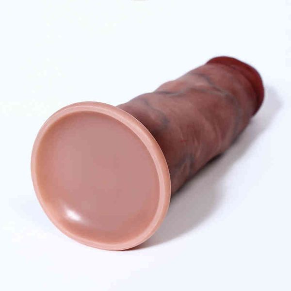 NXY Dildos 18,5 cm Realistico vibratore femminile per masturbazione, grande pene scivoloso con ventosa, sensazione sulla pelle, giocattolo del sesso per adulti1213