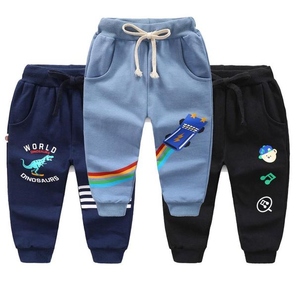 

kids childrens printing cartoon toddler classic leggings girls boys pants legging baby girl trousers, Blue