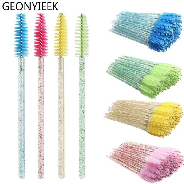 

eyelash curler 50pcs extension disposable eyebrow brush mascara wand applicator spoolers eye lashes cosmetic brushes set makeup tools