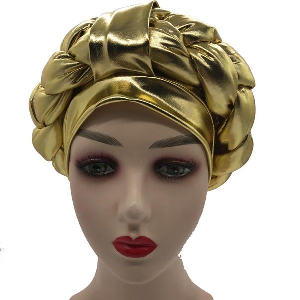 

ethnic clothing latest muslim hijab bonnet female headwrap braids turban cap for women ready to wear african auto gele turbans nigeria headt, Red