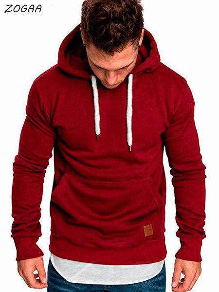 

men's hoodies & sweatshirts zogaa men's sweatshirt long-sleeved autumn and spring casual slim hoodie boy shirt sportswear, Black
