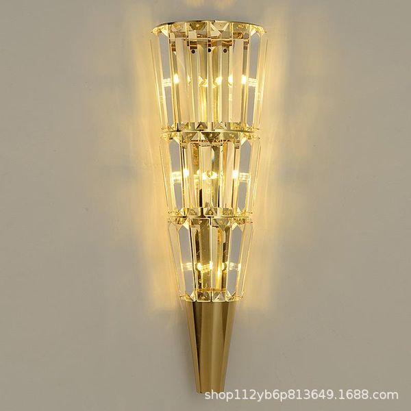 

wall lamp light luxury post-modern crystal creative led living room bedroom bedside corridor modern simple nordic