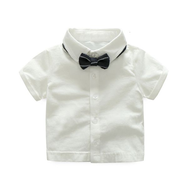 

summer children's wear boys' dress short sleeve shirt suspender suit, Blue