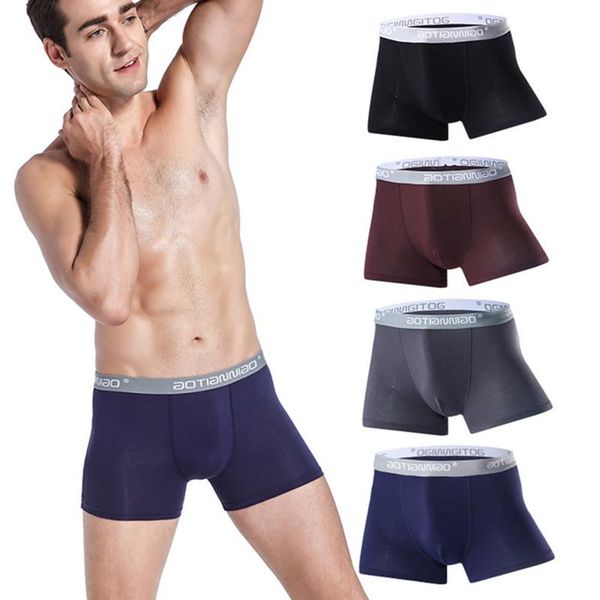 

underpants simple men's panties modal mid-waist summer sports comfortable breathable skin-friendly boxer briefs, Black;white