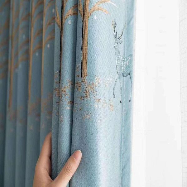 

curtain & drapes style simple atmosphere modern jacquard shading cotton and linen curtains for living room bedroom dining