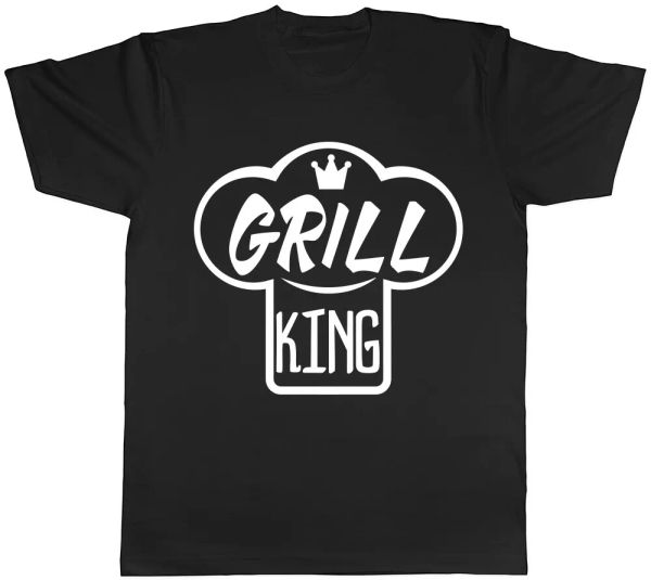 

Grill King BBQ Summer Barbecue Mens Tee T-Shirt, Mainly pictures