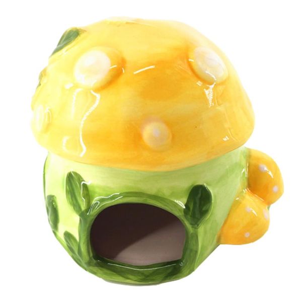 

small animal supplies 1pc mushroom shaped hamster nest summer cooling practical pet supply