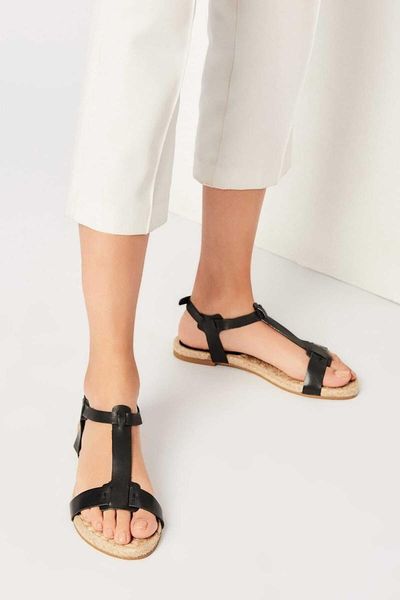 

sandals genuine leather black women 's 120120125010