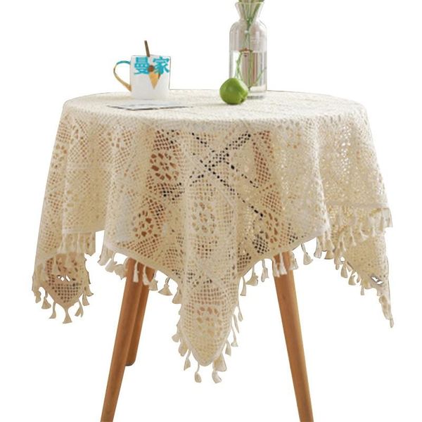 

classic american hollowed out tablecloth rifeng knitting hook flower factory spot cloth art decoration table