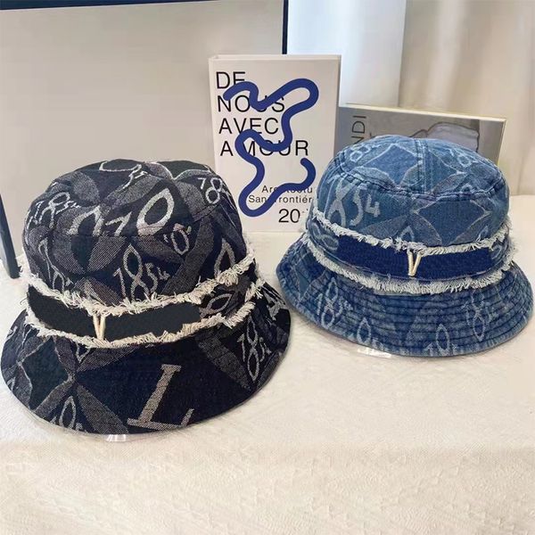 

bucket hat womens designer hats brand fisherman cap cowboy caps letters flowers women casquette bonnet jariser, Blue;gray