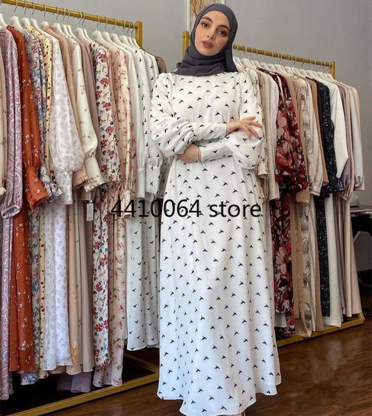 

ethnic clothing muslim fashion print dress for women dubai abaya turkey islam elegant long sleeve robes plus size evening party dresses, Red