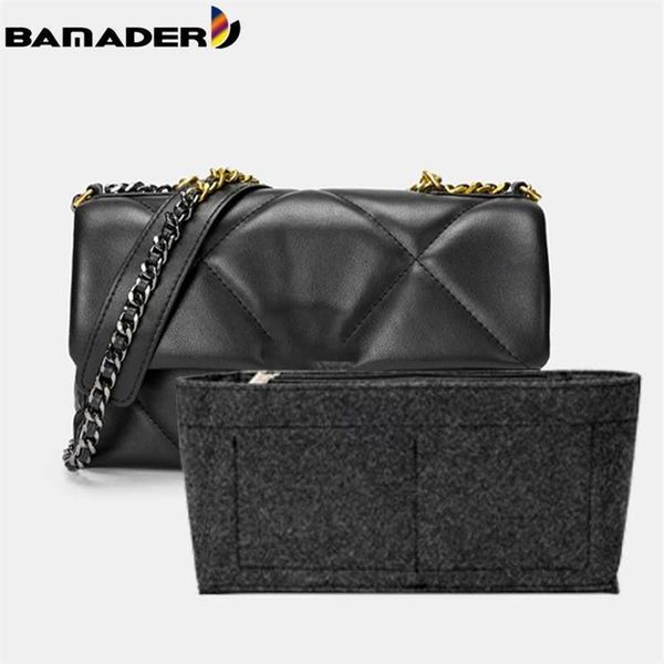 

women handbag bamader makeup insert organiser felt insert bag liner travel organizer portable cosmetic bag shaper for neonoe 202211