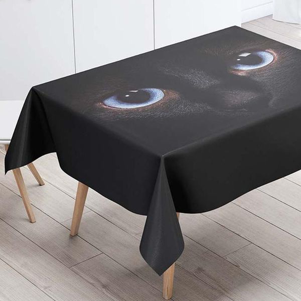 

table cloth rectangular tablecloths decorative cover 3d printing animal eyes dining