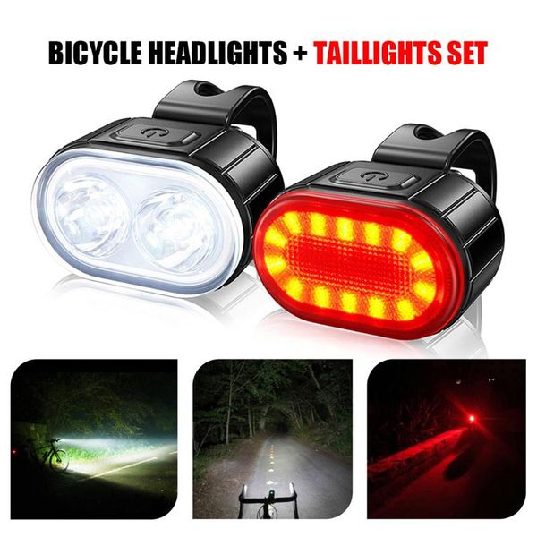 

bike lights light usb rechargeable led headlight bicycle front lamp cycling accessories