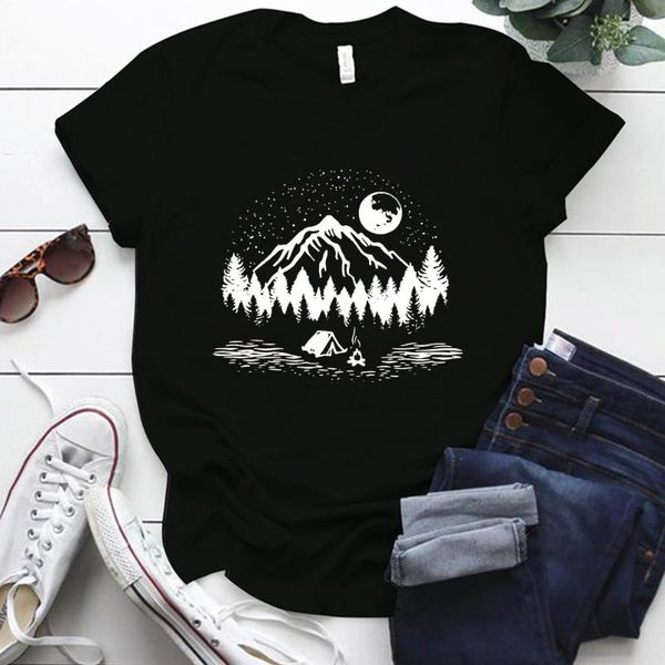 

natural beauty graphic t shirts plus size s-5xl oversized shirt for women casual o neck polyester woman tshirts y2k women's t-shirt, White