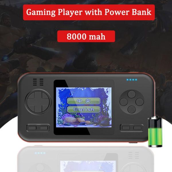 Console di gioco Mini Handheld Power Bank esplosiva Modello due in uno LCD da 2,8