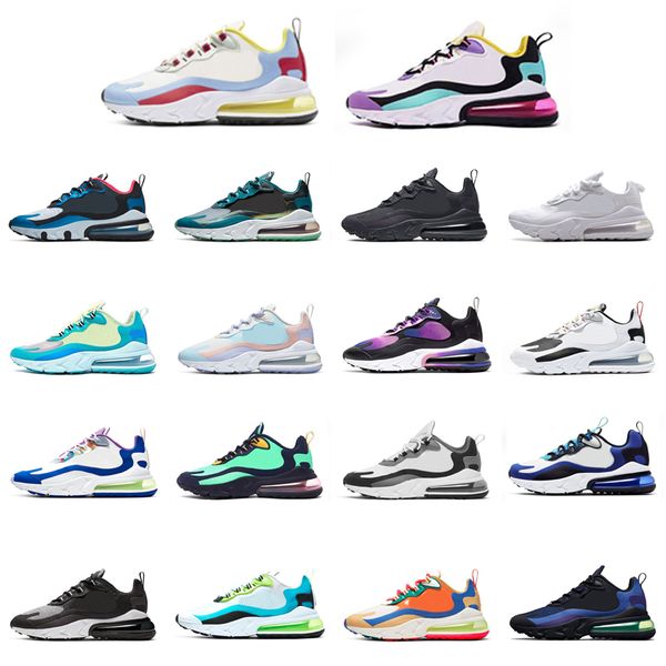 

2021 running shoes react mens womens 270 black white bauhaus oracle aqua bright violet bubble pack cream blue camo dusk purple trainers snea