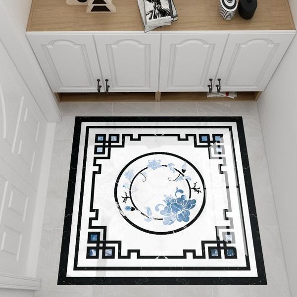 

wall stickers european style parquet waterproof and wear-resistant ceramic tile pvc corridor decorative floor
