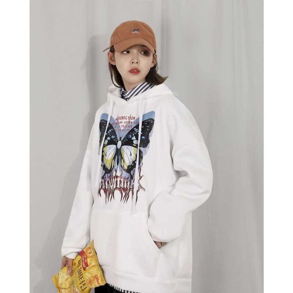 

hooded hedging student girl autumn korean version trend wild pattern casual loose 210526, Black