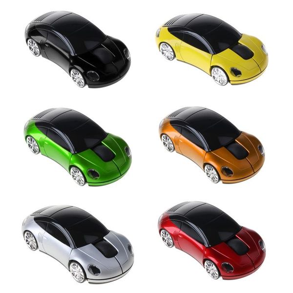 

2.4g 1600dpi mouse usb receiver wireless led light car shape optical mice dropship