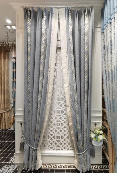 

chinese style chenille curtains blackout thickening nordic modern minimalist for living room bedroom curtain & drapes