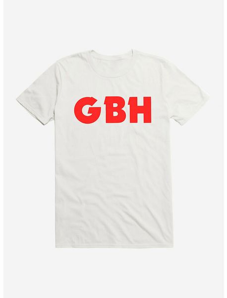 

g.b.h font t-shirt, White;black