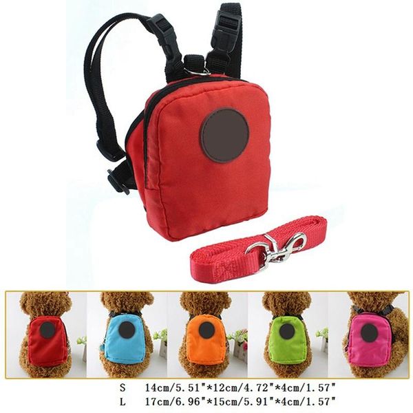 

pet dogs lovely backpack equipped with leash outdoor training walking portable back bag for teddy dog car seat covers