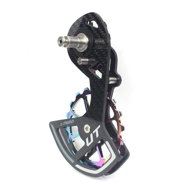

bike derailleurs coloful road carbon fiber rear derailleur 13t/18t pulley ceramic wheel guide for r8000 r9100 8050 9150 r7000 105