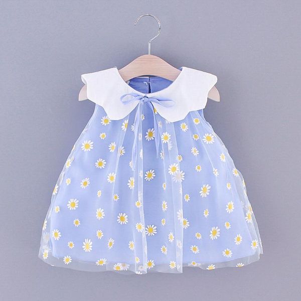 

girl's dresses cute girl dress summer toddler baby girls sleeveless embroidery floral tulle princess vestido infantil @25, Red;yellow