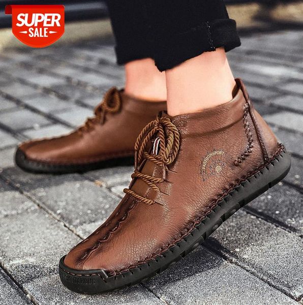

martin boots men's casual leather shoes large size warm and cotton new #cx5z