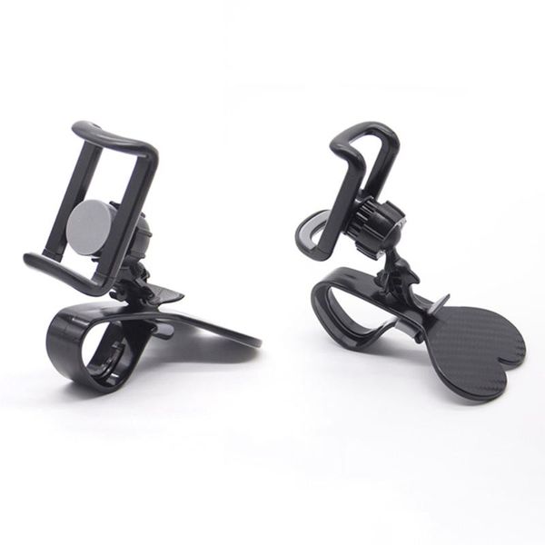 

degree rotateable horizontal and vertical clip car phone holder(black) cell mounts & holders