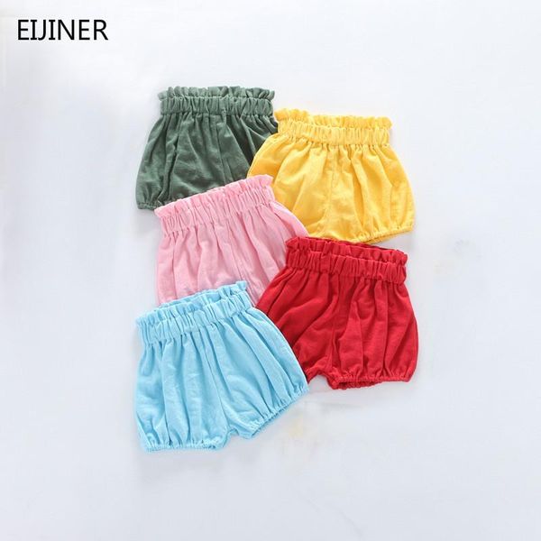 

baby girl clothing summer girls pants spring bloomers solid color cotton born bread mosquito trousers shorts, Black