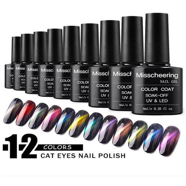 

explosions solid color cat's eye nail art colorful starry sky chameleon polish