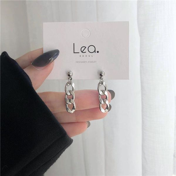 

stud simple earring women punk earrings woman fashion girls korean trendy ladies jewelry party lady silver color metal brincos, Golden;silver