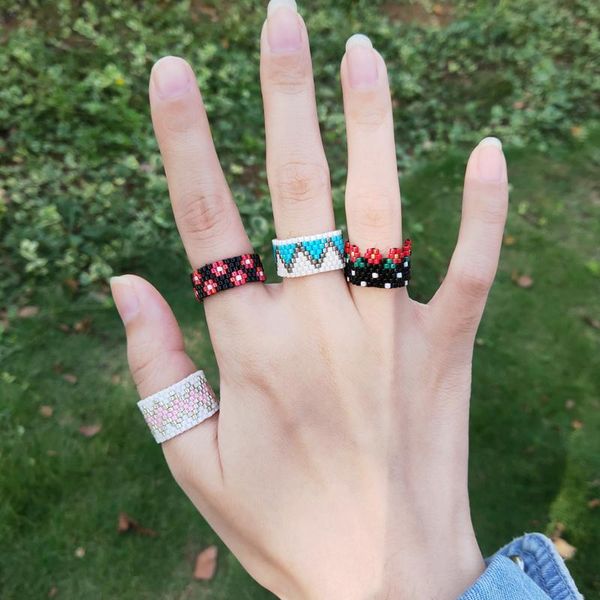 

cluster rings fairywoo flower fashion 2021 women wedding vintage ring statement bulk jewelry bohemian wholesale, Golden;silver