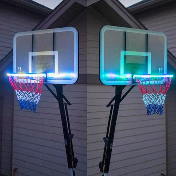 

strips led basket hoop solar light playing at night lit basketball rim attachment helps you shoot hoops strip lamp#25
