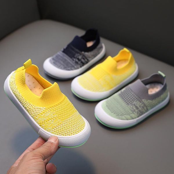 

athletic & outdoor baby girls boys casual shoes autumn infant toddler children breathable mesh soft bottom non-slip kids first walkers, Black