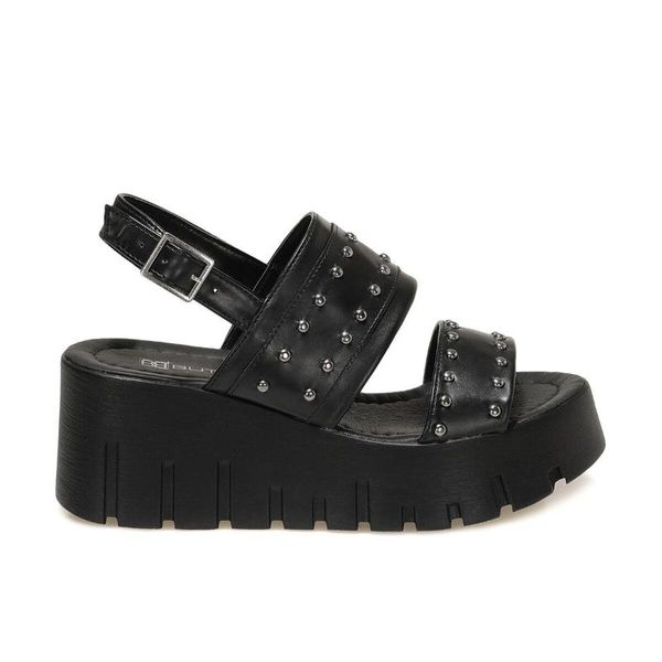 

21s-3851fx black women 's wedges sandals