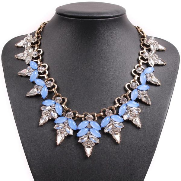 

pendant necklaces design gold chain fashion necklace collar bib crystal & pendants choker statement women jewelry, Silver
