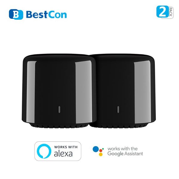 

smart home control broadlink rm4 con rm4c mini wi-fi universal remote voice with google & alexa hub