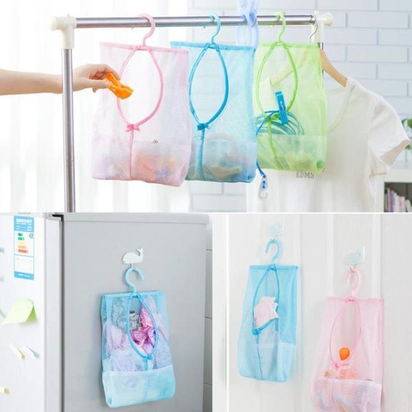

creative multi-function candy color hanging storage bag clip net removable clothes y2s0 boxes & bins