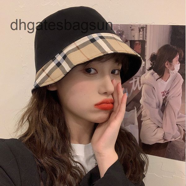 

brand cap carves irregular simple fisherman hat female face in spring summer vcfr, Blue;gray